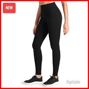 High Waisted Compression Leggings 28" Full Length Workout Yoga Pants